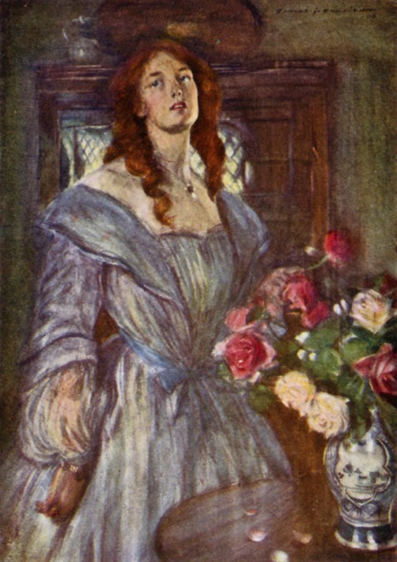 Robert Browning: Egy csinos nő (színes litó) alkotó: Edmund Joseph Sullivan