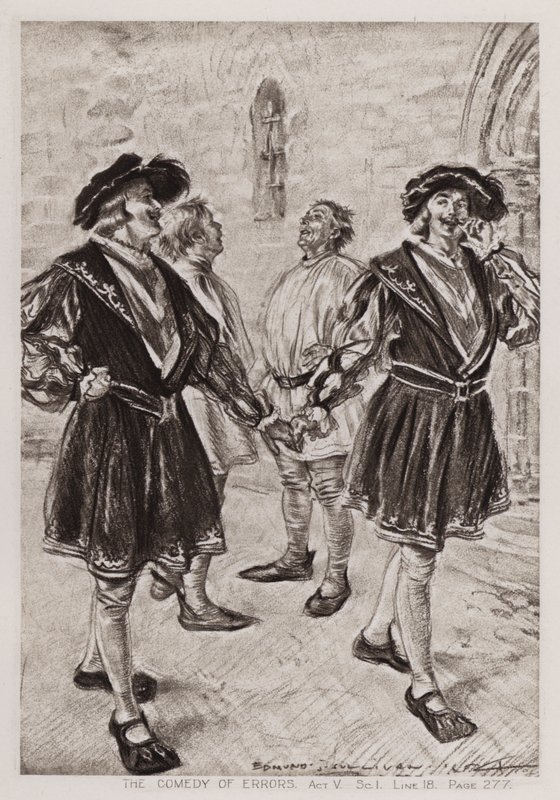 A hibák komédiája, V. felvonás, Sc I (litho) alkotó: Edmund Joseph Sullivan