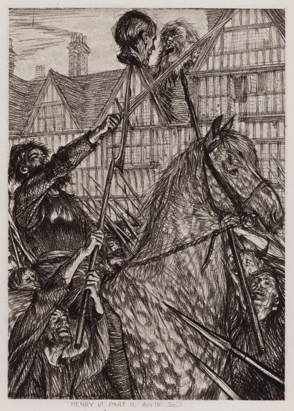 Henrik király második része IV. felvonás, Sc 7 (litho) alkotó: Edmund Joseph Sullivan