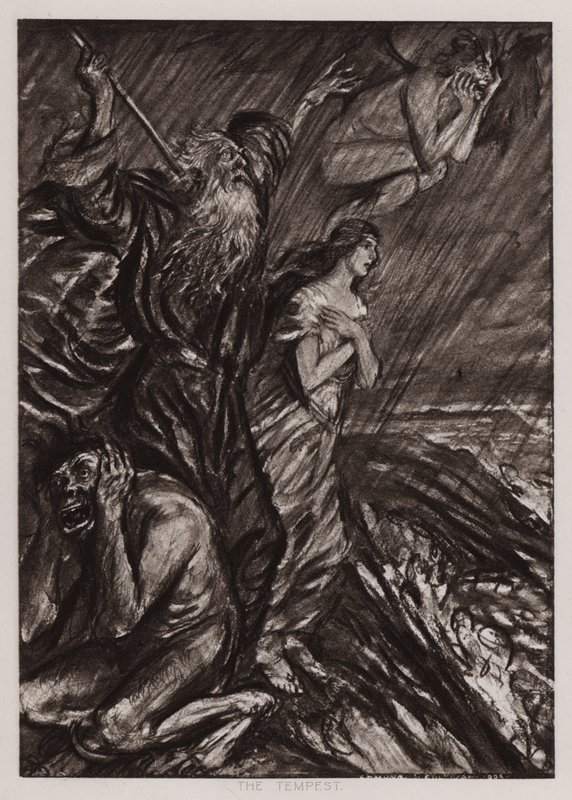 A vihar (litho) alkotó: Edmund Joseph Sullivan