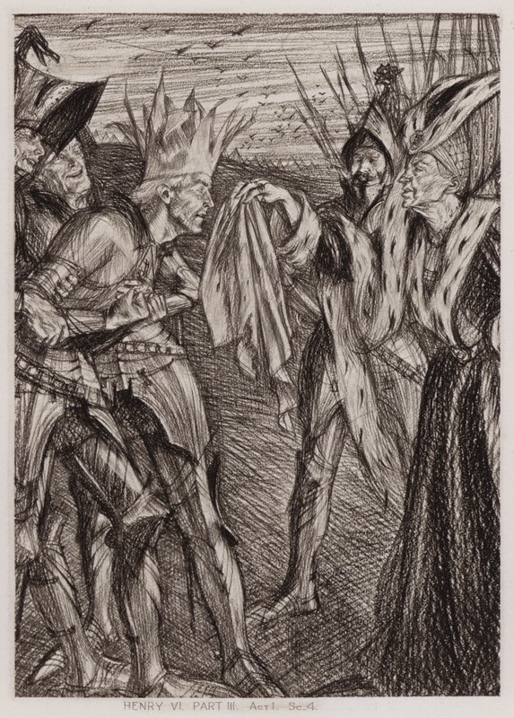 VI. Henrik király harmadik része, I. felvonás, Sc 4 (litho) alkotó: Edmund Joseph Sullivan