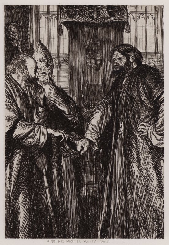 II. Richárd király tragédiája, IV. felvonás, Sc 1 alkotó: Edmund Joseph Sullivan
