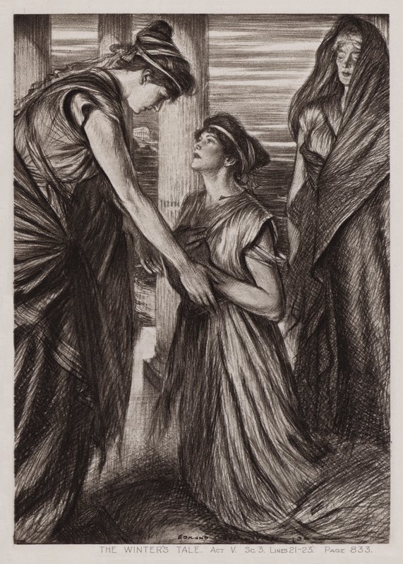 A téli mese, V. felvonás, Sc 3 (litho) alkotó: Edmund Joseph Sullivan