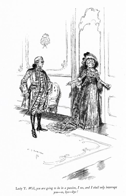 Illusztráció Sheridans számára A botrány iskolája alkotó: Edmund Joseph after Sullivan
