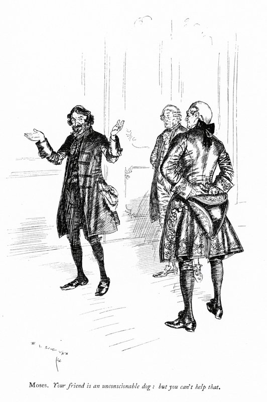 Illusztráció Sheridans számára A botrány iskolája alkotó: Edmund Joseph after Sullivan