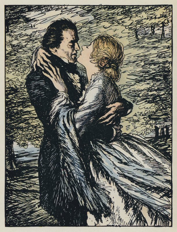Illusztráció Tennysons Maud számára alkotó: Edmund Joseph after Sullivan