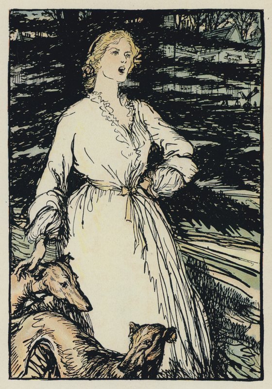 Illusztráció Tennysons Maud számára alkotó: Edmund Joseph after Sullivan