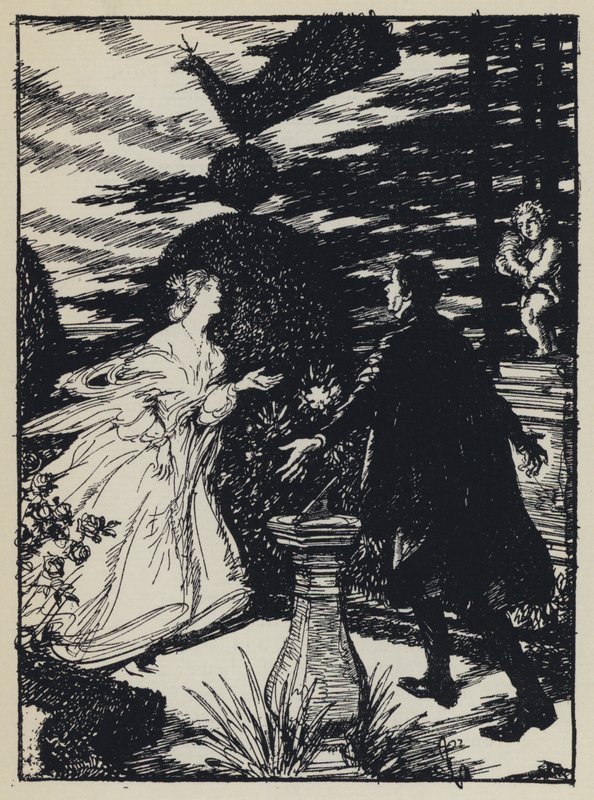 Illusztráció Tennysons Maud számára alkotó: Edmund Joseph after Sullivan