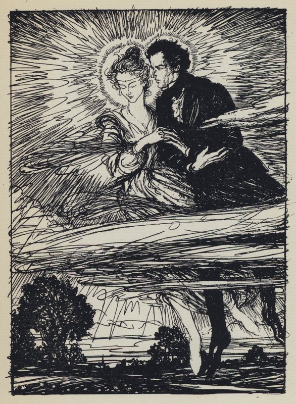 Illusztráció Tennysons Maud számára alkotó: Edmund Joseph after Sullivan