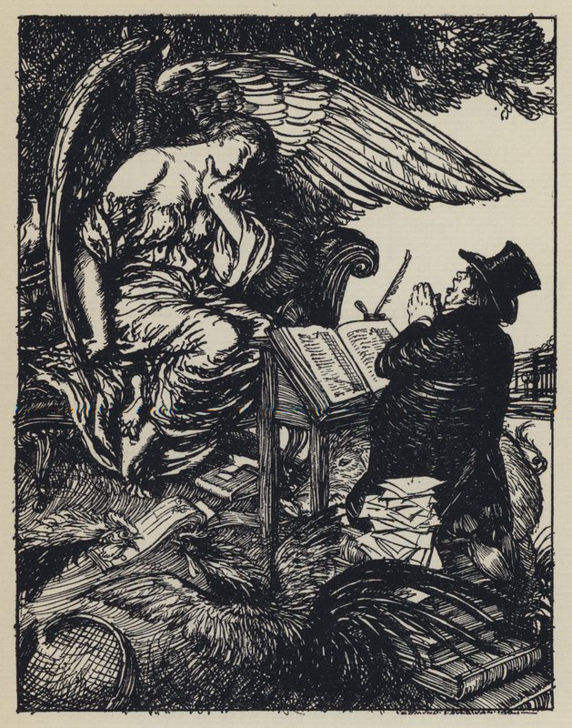 Illusztráció Tennysons Maud számára alkotó: Edmund Joseph after Sullivan