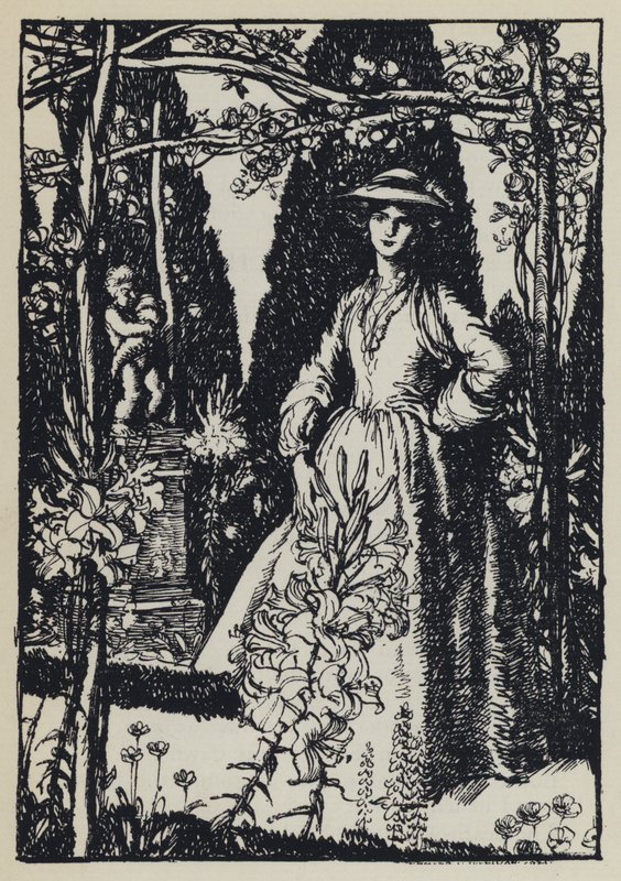 Illusztráció Tennysons Maud számára alkotó: Edmund Joseph after Sullivan
