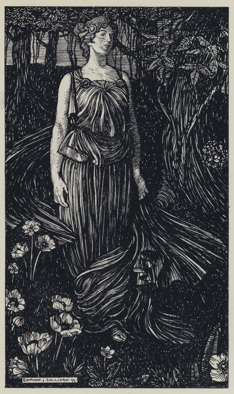 Tennyson, Illusztráció a szép nők álmához és más versekhez alkotó: Edmund Joseph after Sullivan
