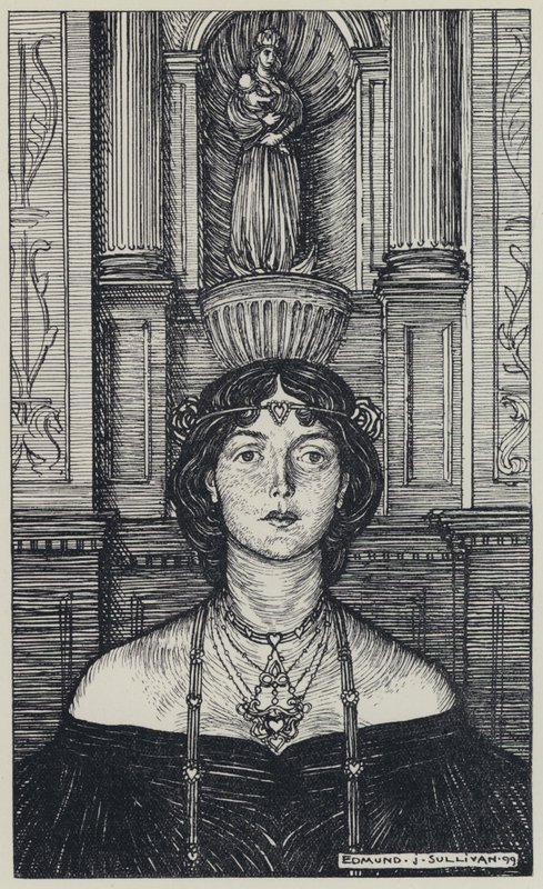 Tennyson, Illusztráció a szép nők álmához és más versekhez alkotó: Edmund Joseph after Sullivan