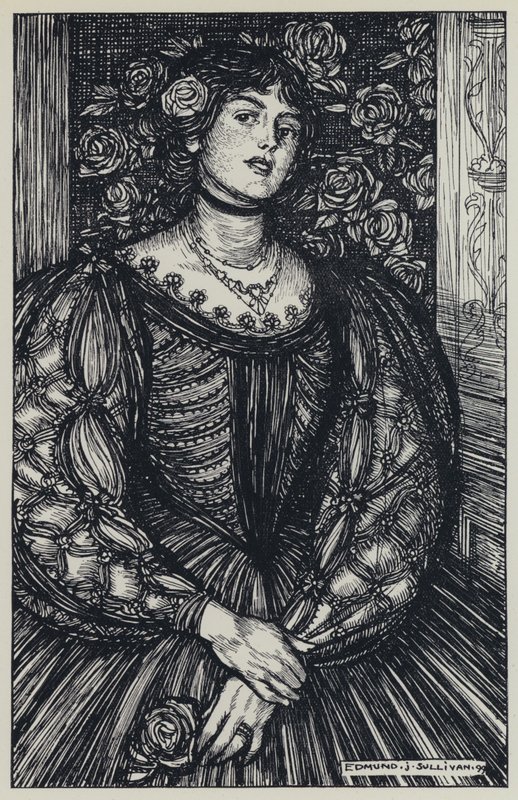 Tennyson, Illusztráció a szép nők álmához és más versekhez alkotó: Edmund Joseph after Sullivan