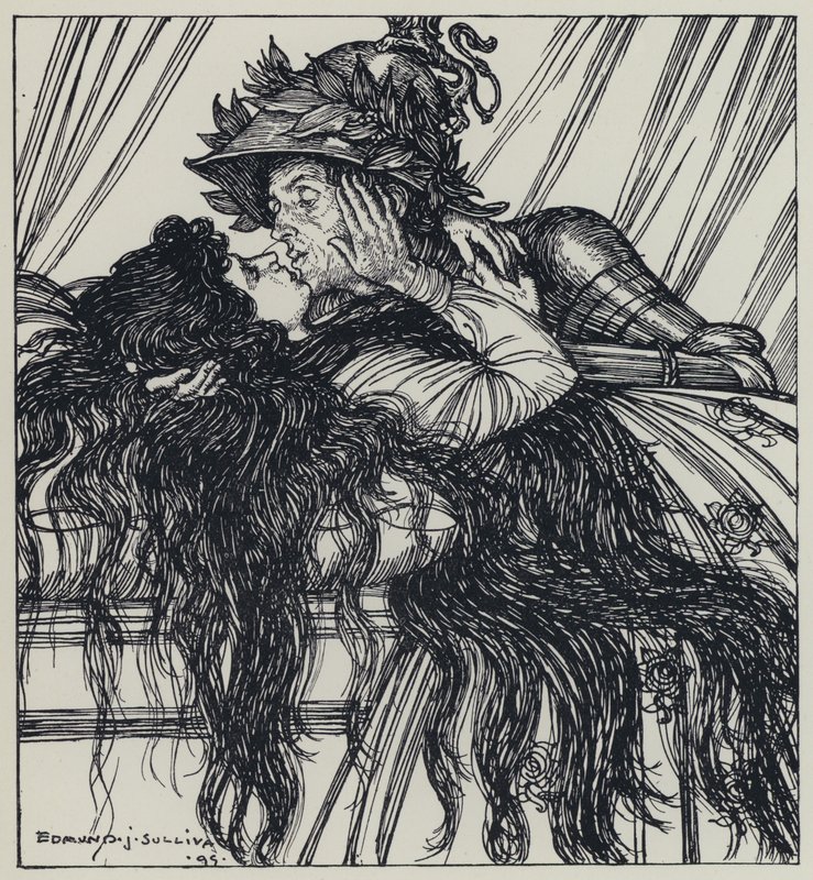 Tennyson, Illusztráció a szép nők álmához és más versekhez alkotó: Edmund Joseph after Sullivan