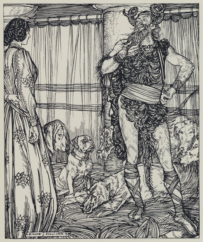 Tennyson, Illusztráció a szép nők álmához és más versekhez alkotó: Edmund Joseph after Sullivan
