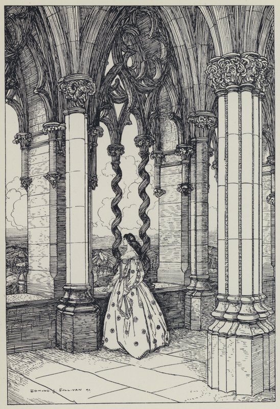 Tennyson, Illusztráció a szép nők álmához és más versekhez alkotó: Edmund Joseph after Sullivan
