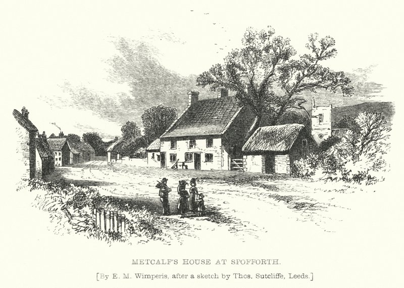Metcalf háza Spofforthban (metszet) alkotó: Edmund Morison (after) Wimperis