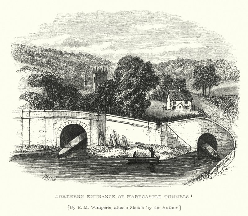Harecastle alagutak északi bejárata (metszet) alkotó: Edmund Morison (after) Wimperis