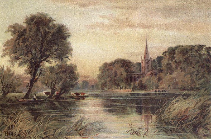 Stratford-on-Avon (chromolitho) alkotó: Edmund Morison (after) Wimperis