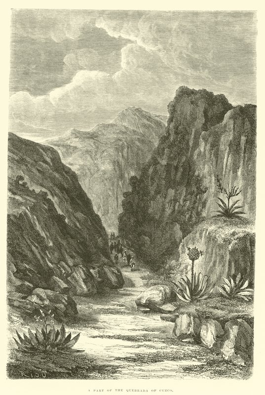 A cuzcoi Quebrada része alkotó: Edouard Riou