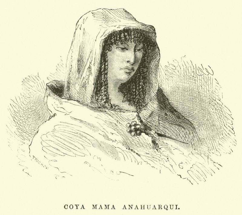 Coya Mama Anahuarqui alkotó: Edouard Riou