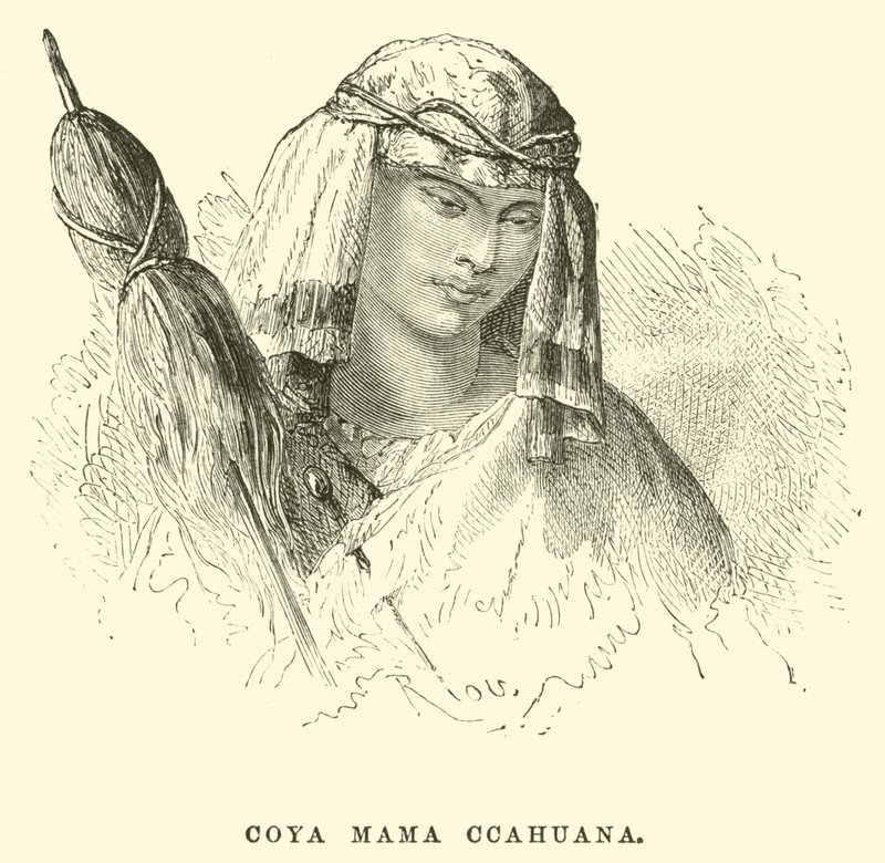 Coya Mama Ccahuana alkotó: Edouard Riou