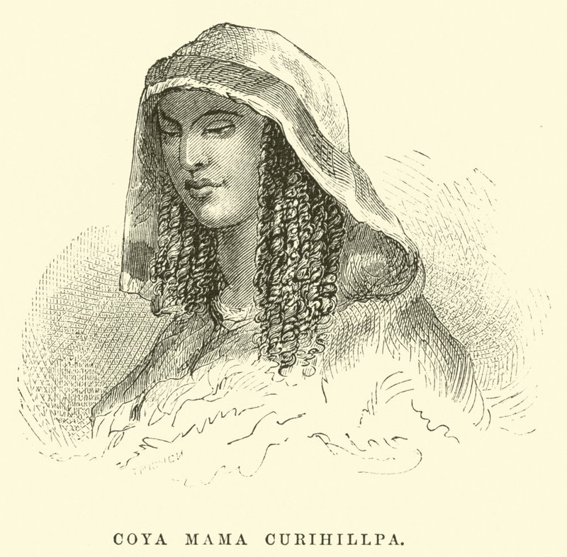 Coya Mama Curihillpa alkotó: Edouard Riou