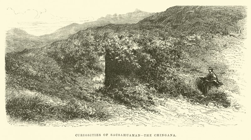Sacsahuaman, a Chingana érdekességei alkotó: Edouard Riou