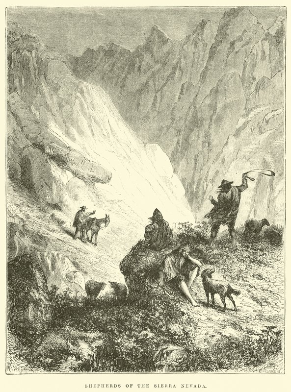 Sierra Nevada pásztorai alkotó: Edouard Riou