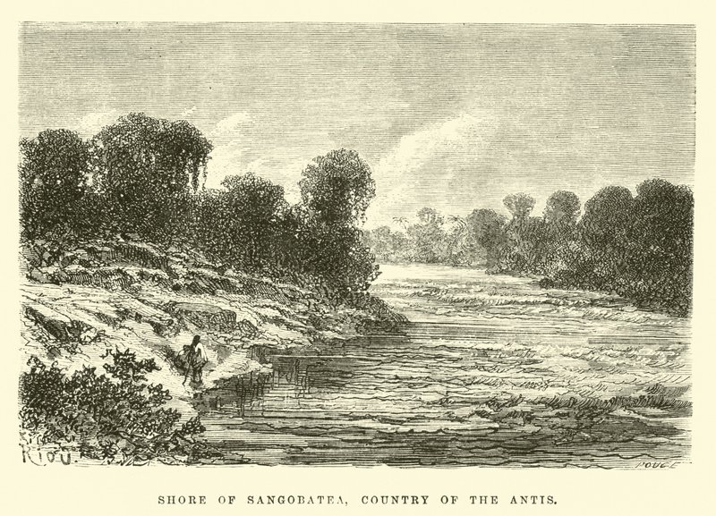 Sangobatea partja, az antik országa alkotó: Edouard Riou