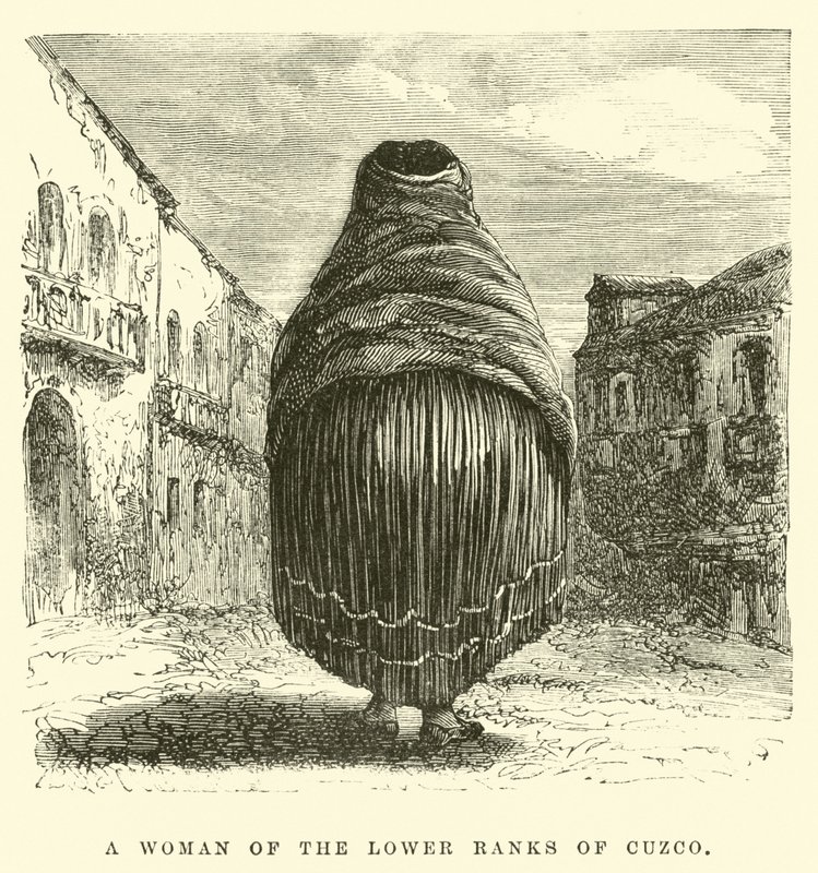 Cuzco alacsonyabb rangú nő (metszet) alkotó: Edouard (after) Riou