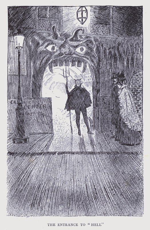 Bohém Párizs: Pokol bejárata (litográfia) alkotó: Edouard Alfred (1875 1954) Cucuel