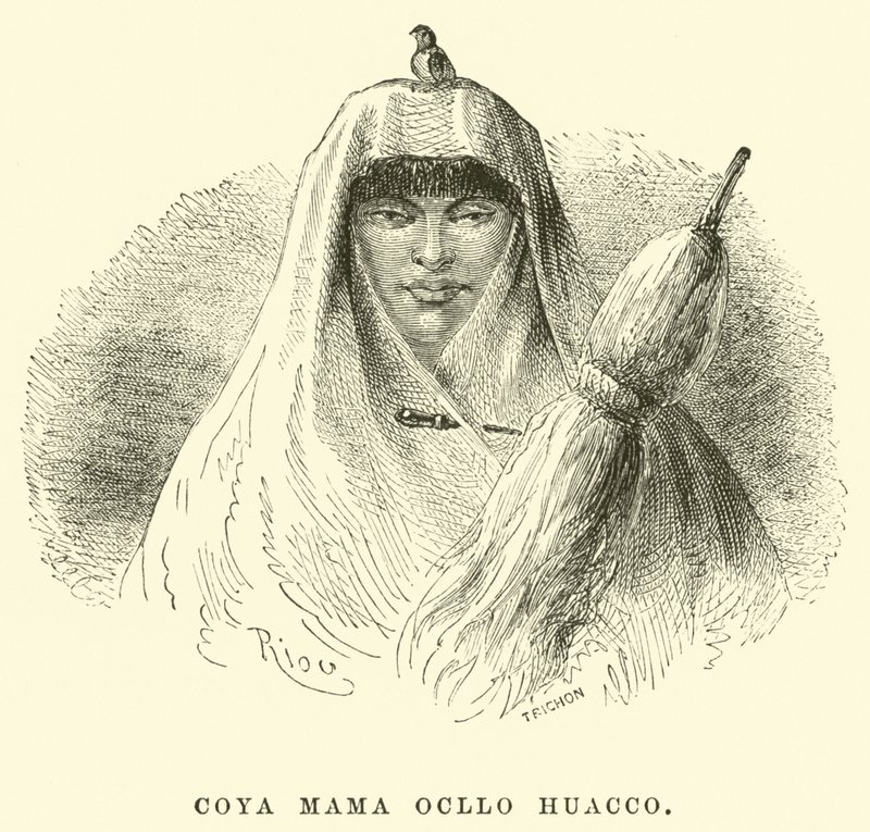 Coya Mama Ocllo Huacco alkotó: Edouard Riou