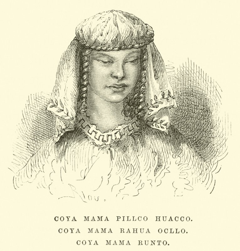 Coya Mama Pillco Huacco, Coya Mama Rahua Ocllo, Coya Mama Runto alkotó: Edouard Riou