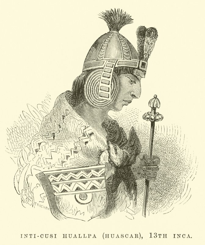 Inti-Cusi Huallpa (Huascar), 13. inka alkotó: Edouard Riou