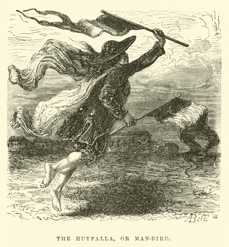A Huyfalla, vagy ember-madár... alkotó: Edouard Riou