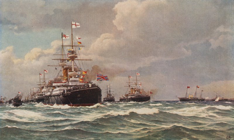VII. Edward király koronázási áttekintése, Spithead, 1902 alkotó: Eduardo de Martino