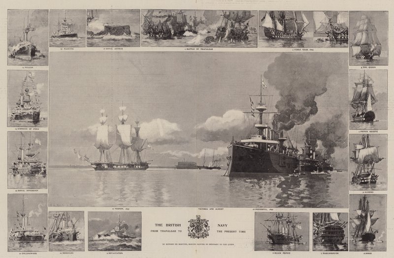 A brit haditengerészet Trafalgartól napjainkig alkotó: Eduardo de Martino