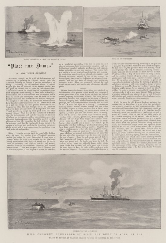 HMS Crescent, HRH, York hercege parancsnoka a tengeren alkotó: Eduardo de Martino
