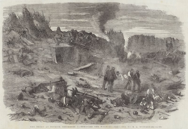 A Redan Sunrise, szeptember 9., a sebesültek eltávolítása alkotó: Edward Angelo Goodall