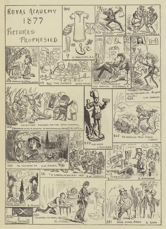 Királyi Akadémia 1877, Prófétált képek alkotó: Edward A. Armitage