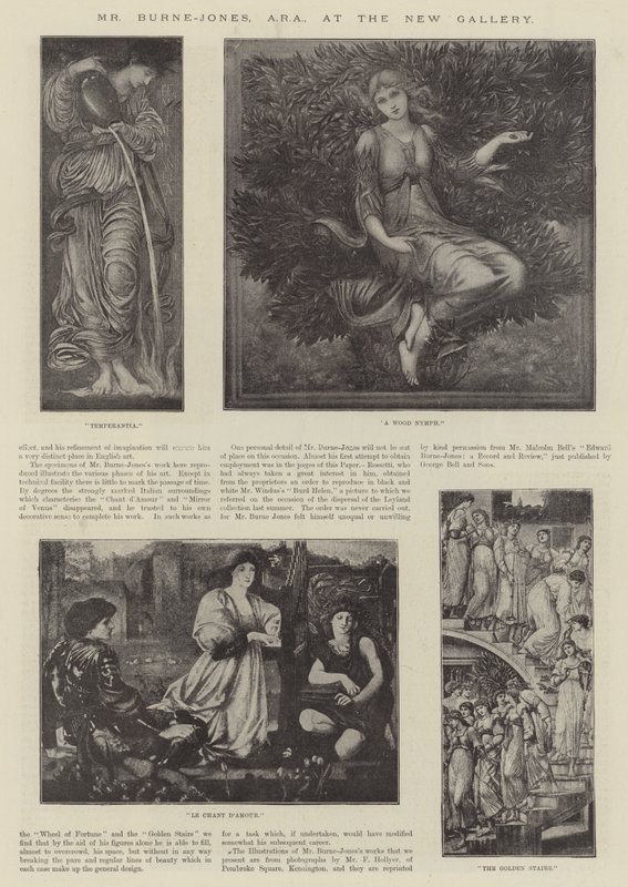 Burne-Jones úr, ARA, az Új Galériában alkotó: Edward Burne Jones