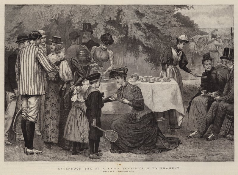 Délutáni tea a Lawn Tennis Club versenyén alkotó: Edward Frederick Brewtnall