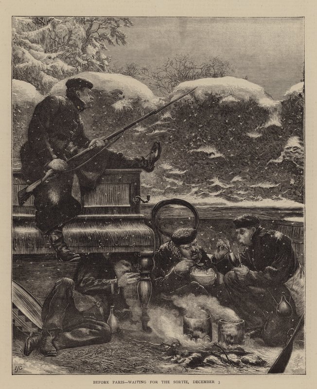 Párizs előtt, a Sortie-ra várva, december 3 alkotó: Edward John Gregory