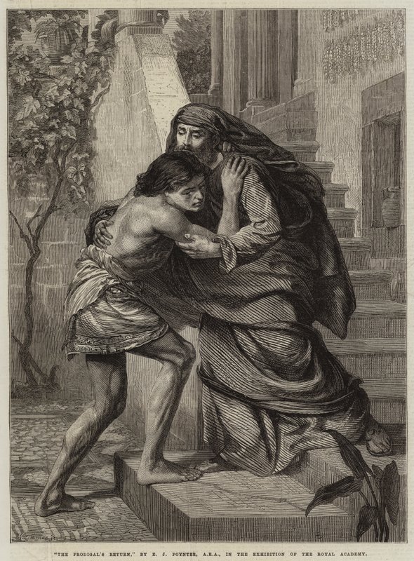 A tékozló fiú visszatérése alkotó: Edward John Poynter