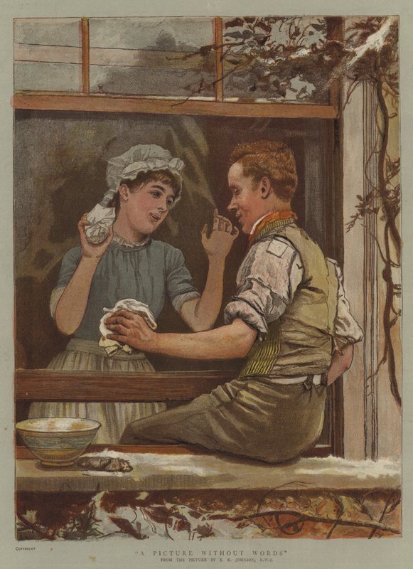 Egy kép szavak nélkül (chromolitho) alkotó: Edward Killingworth Johnson