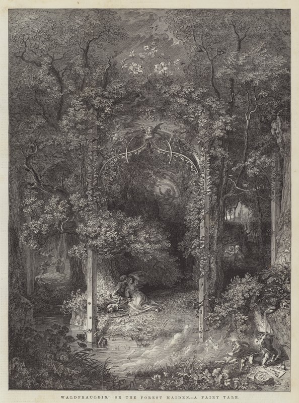 „Waldfraulein”, vagy az Erdőslány, egy mese alkotó: Edward Killingworth Johnson