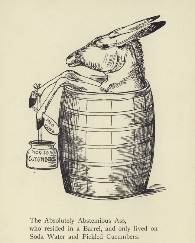 Az Absolutely Abstemious Ass alkotó: Edward Lear