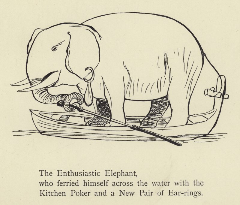 A lelkes elefánt alkotó: Edward Lear